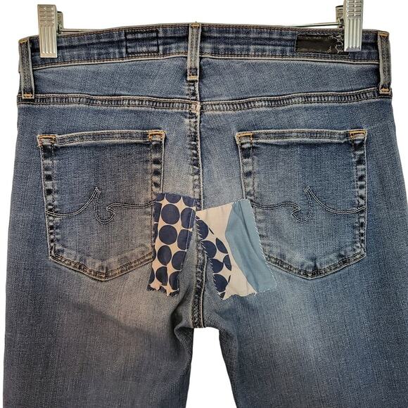 Adriano Goldschmied The Harper Straight Med Blue Denim Jeans Women's Size 27 R - Picture 5 of 8